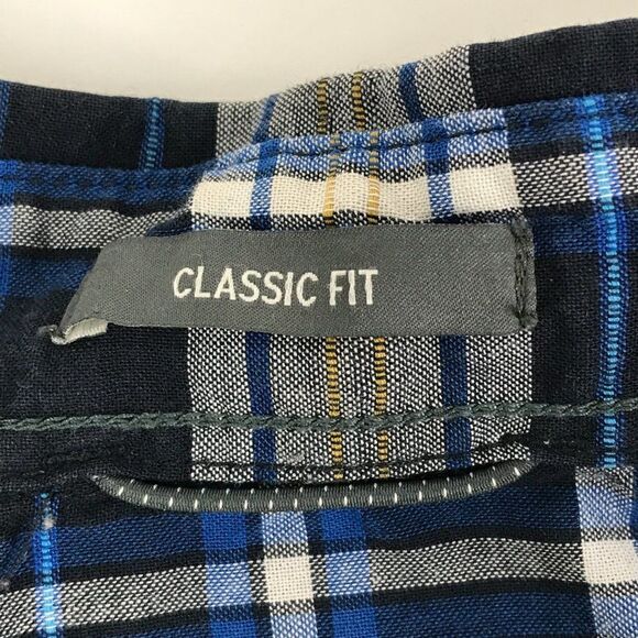 Eddie Bauer Button Up Shirt Men's XL Plaid Short Sleeve 100% Cotton Classic Fit - Picture 8 of 9